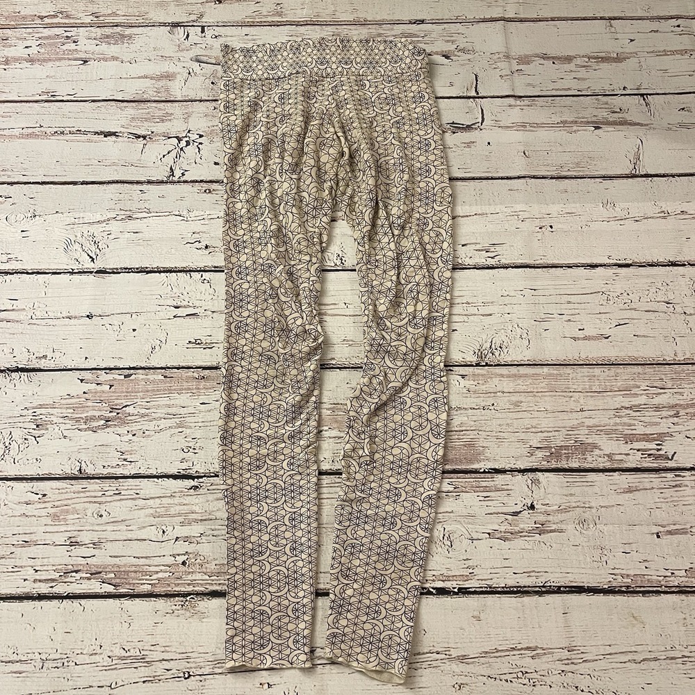 Maha Devi Organic Cotton Viscose Bamboo, Leggings, Sacred Geometry, size M